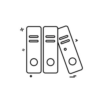 File folder document icon vector design Stock-Illustration