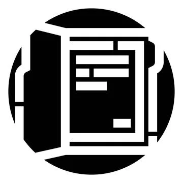 File folder document organizing storage concept icon 스톡 일러스트