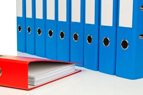 File folder with documents and documents Stock Photos