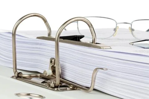 File folder with documents and documents Stock-Fotos