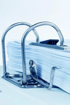 File folder with documents Stock Photos