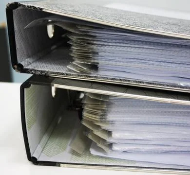 File folder with documents Stock Photos