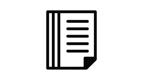 File folder icon animation Stock Footage 151263825