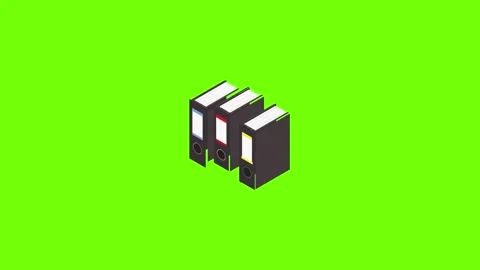File folder icon animation Stock Footage 156465580