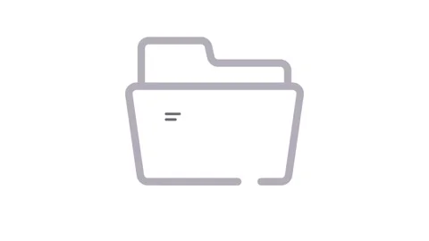 A file folder icon with an arrow directed at it, symbolizing an upload or d.. Video stock 334834205