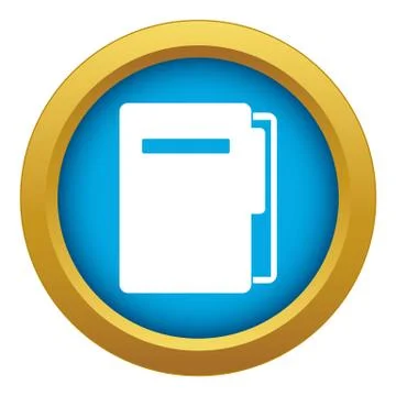 File folder icon blue isolated Stock-Illustration