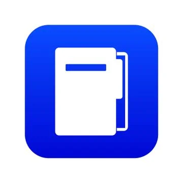 File folder icon digital blue イラスト素材