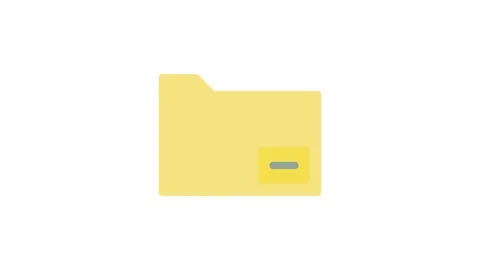 File folder icon displayed in a file explorer interface, representing a dir.. Stock Footage 334021113