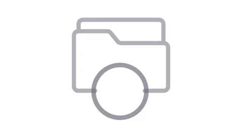 File folder icon featuring a prominent question mark, symbolizing inquiries.. Vídeos de archivo 334834195