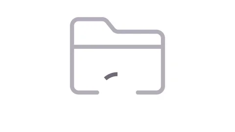 File folder icon featuring a tick mark, indicating approval or completion o.. 動画素材 334834212