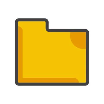 File folder icon. file folder  illustration. Flat vector icon. Stock Illustration