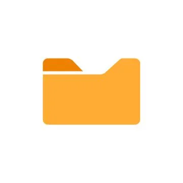 File folder icon in flat style. Documents archive vector illustration on whit Stock-Illustration