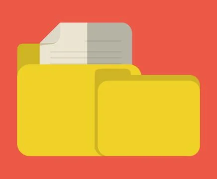 File folder icon image 库存插图