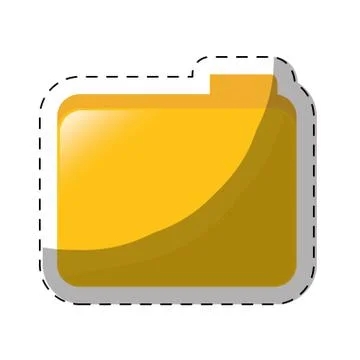 File folder icon image 库存插图