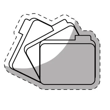 File folder icon image 库存插图