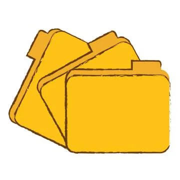 File folder icon image Stock Illustration