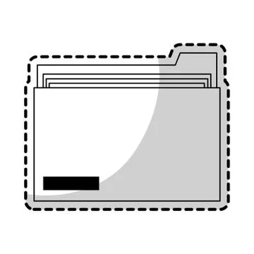 File folder icon image 库存插图