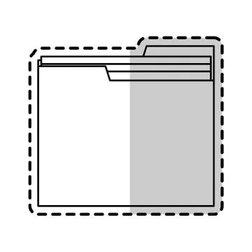 File folder icon image 库存插图