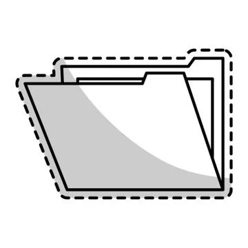 File folder icon image 库存插图