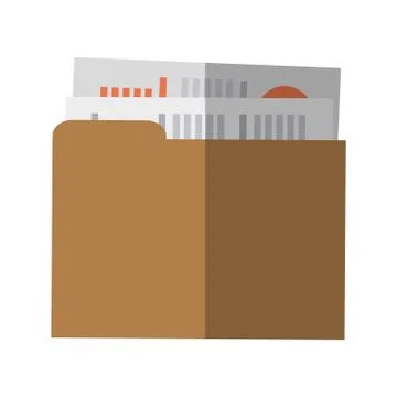 File folder icon image Illustrazione stock