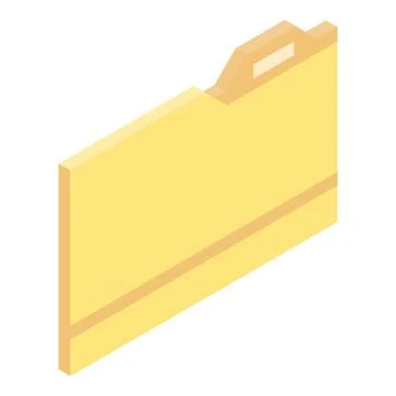 File folder icon, isometric style Stock-Illustration