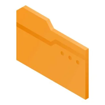 File folder icon, isometric style Stock-Illustration