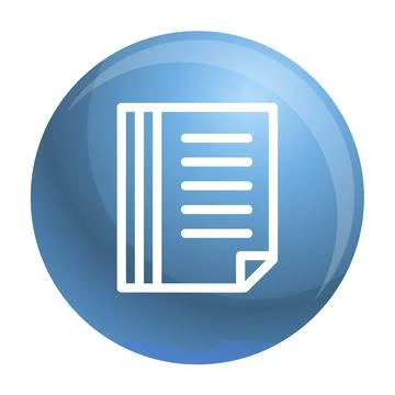 File folder icon, outline style Illustrazione stock