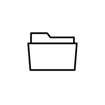 File Folder Icon Perfect for Document Organization Illustrazione stock