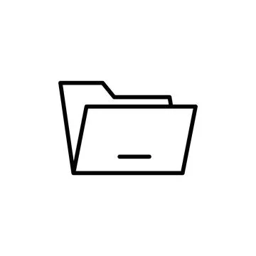 File Folder Icon Perfect for Organization and Document Management Illustrazione stock