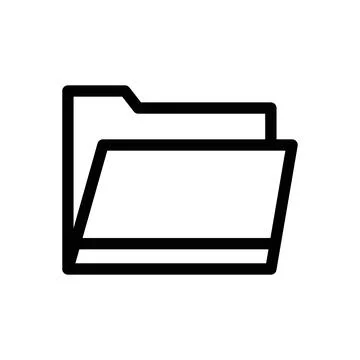 File Folder Icon Perfect for Organization and Document Management Stock Illustration