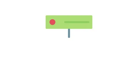 File folder icon representing document organization and storage. 库存影片 332849788