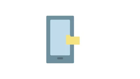 File folder icon representing organization and storage of documents. Stock Footage 333102615