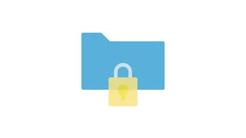 File folder icon representing organization and storage of documents. Stock Footage 333909483