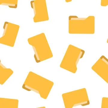 File folder icon seamless pattern background. Documents archive vector illust イラスト素材