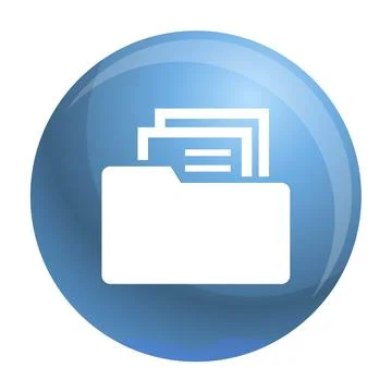 File folder icon, simple style 스톡 일러스트