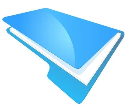 File Folder Icon for Storage of Documents Stock Illustration