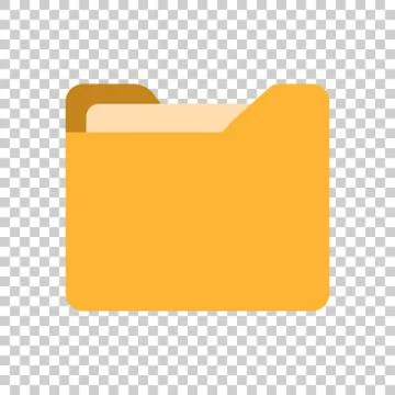File folder icon in transparent style. Documents archive vector illustration  Illustrazione stock