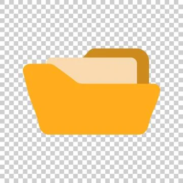 File folder icon in transparent style. Documents archive vector illustration  Stock-Illustration