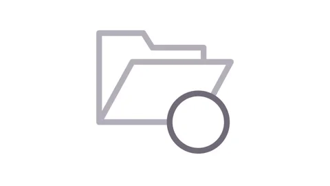 File folder icon with an upward arrow, symbolizing file upload or data tran.. 動画素材 334834164