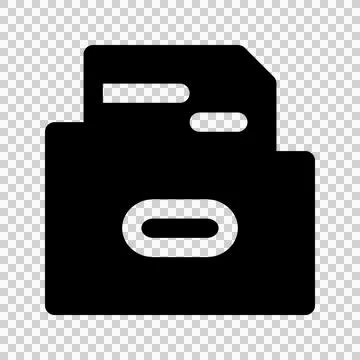 File Folder Icon Vector. Flat design style. Made in vector illustration Stock Illustration