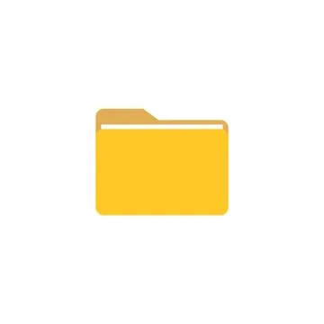 File, folder icon. Vector illustration, flat design. Stock Illustration