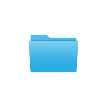 File, folder icon. Vector illustration, flat design. Illustrazione stock