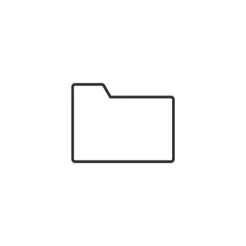 File, folder icon. Vector illustration, flat design. Stock Illustration