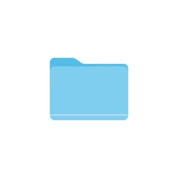 File, folder icon. Vector illustration, flat design. Stock Illustration