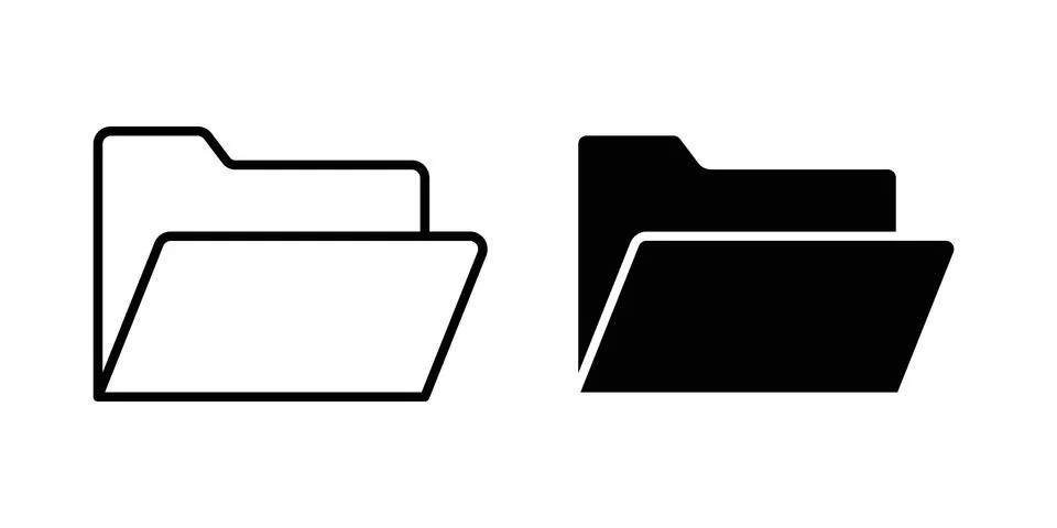 File Folder icon vector, symbol, logo illustrations Stock-Illustration