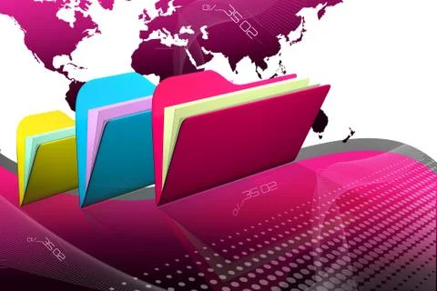 File folder Illustrazione stock