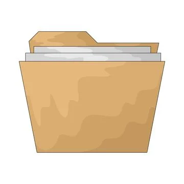 File folder illustration Illustrazione stock
