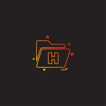 File folder information icon vector design Stock-Illustration
