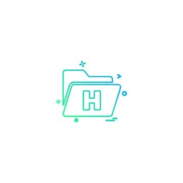 File folder information icon vector design Illustrazione stock
