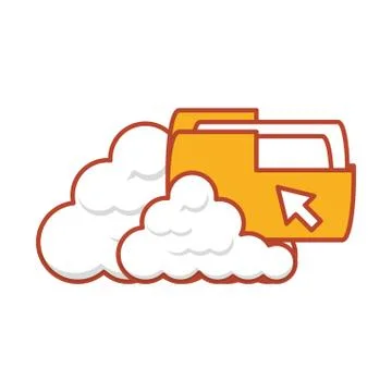 File folder isolated icon Stockillustratie